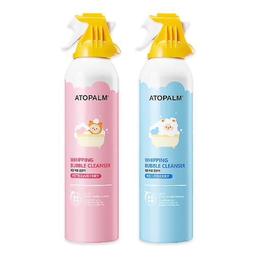 ATOPALM Whipping Bubble Cleanser 2x200ml (Strawberry & Blueberry)