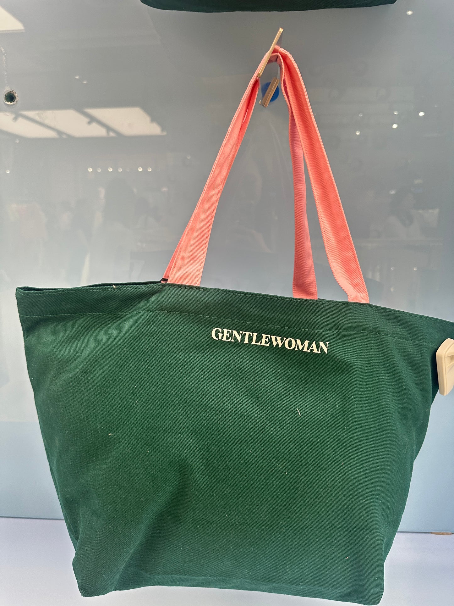 Gentle Woman Big Tote Green with Pocket