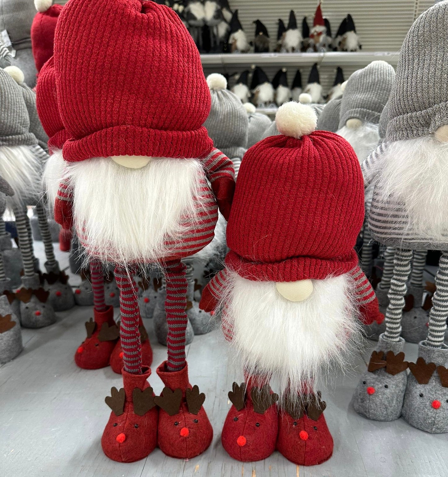 Christmas Tomte Mössa (Santa) Extendable 55-100cm (Red)