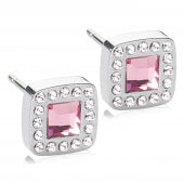 Natural Titanium Brilliance Pink Rose Cushion 8mm