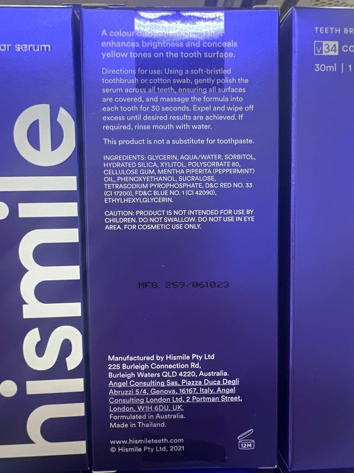 HISMILE V34 Colour Corrector Serum (Teeth Brightening) 30ml