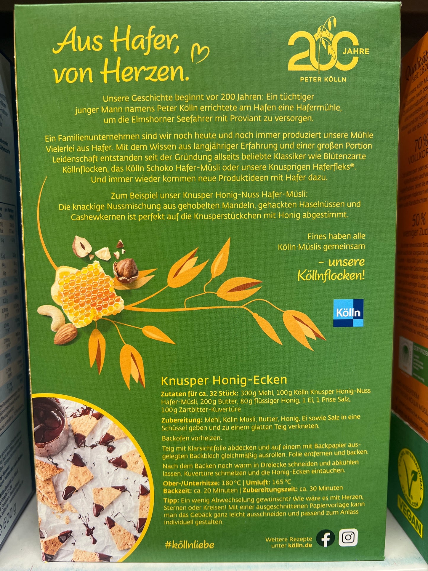 Kölln Knusper Musli - Honey Nuts 500g