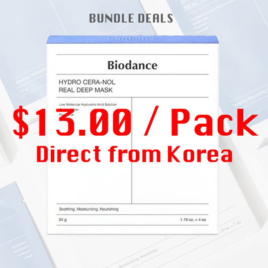 BIODANCE Hydro Cera-Nol Real Deep Mask 4's (Bundle Deal)
