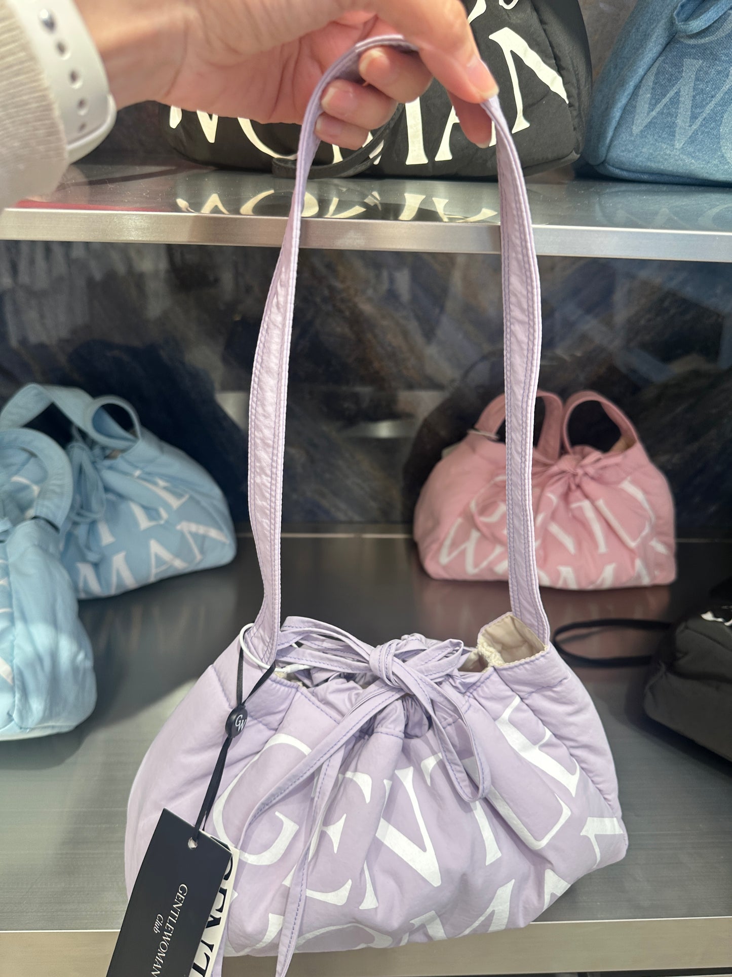 Gentle Woman Dumpling Tote Purple