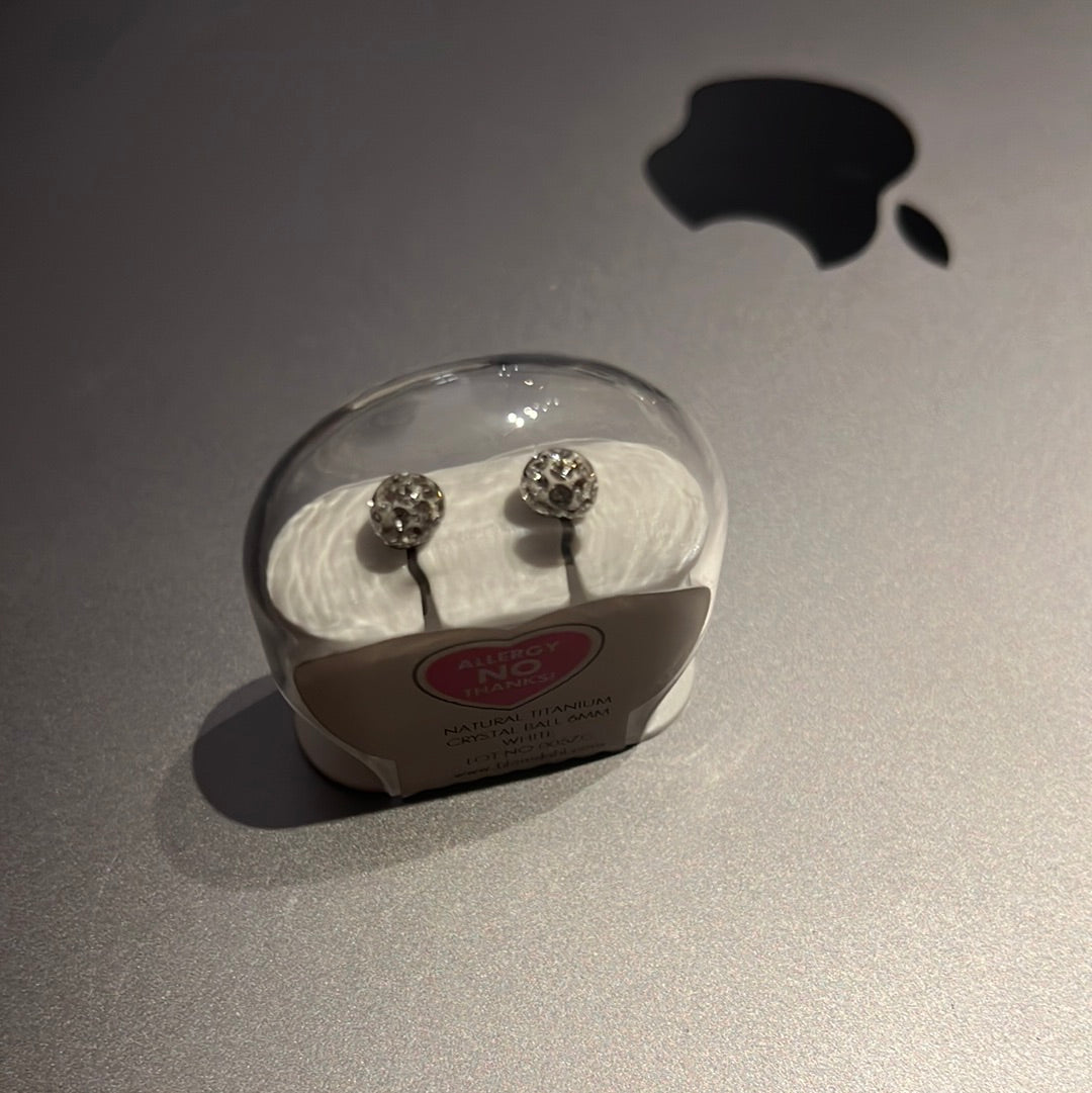 Natural Titanium Crystal Ball 6mm