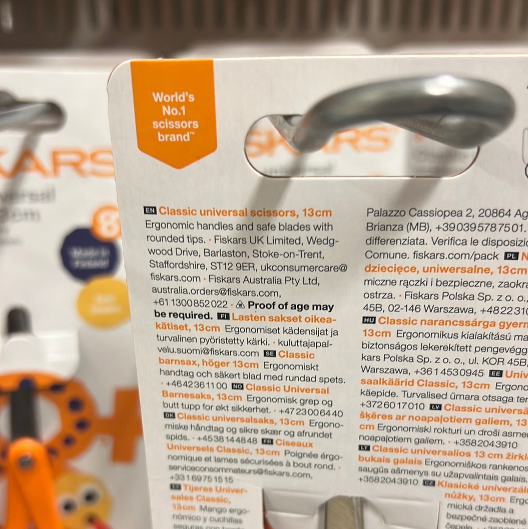 Fiskars Classic Universal Scissor Kids