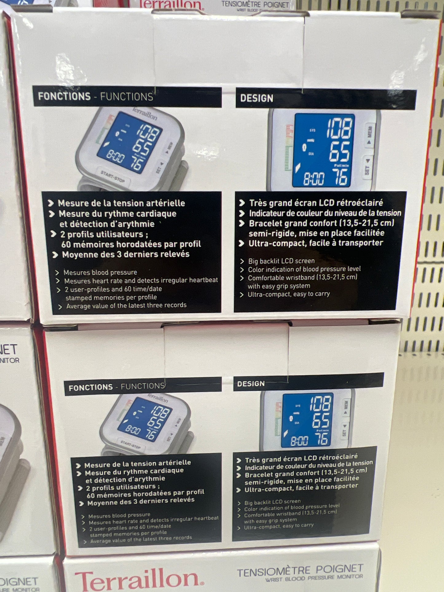 Terraillon Wrist Blood Pressure Monitor (Portable Travel-Ease)