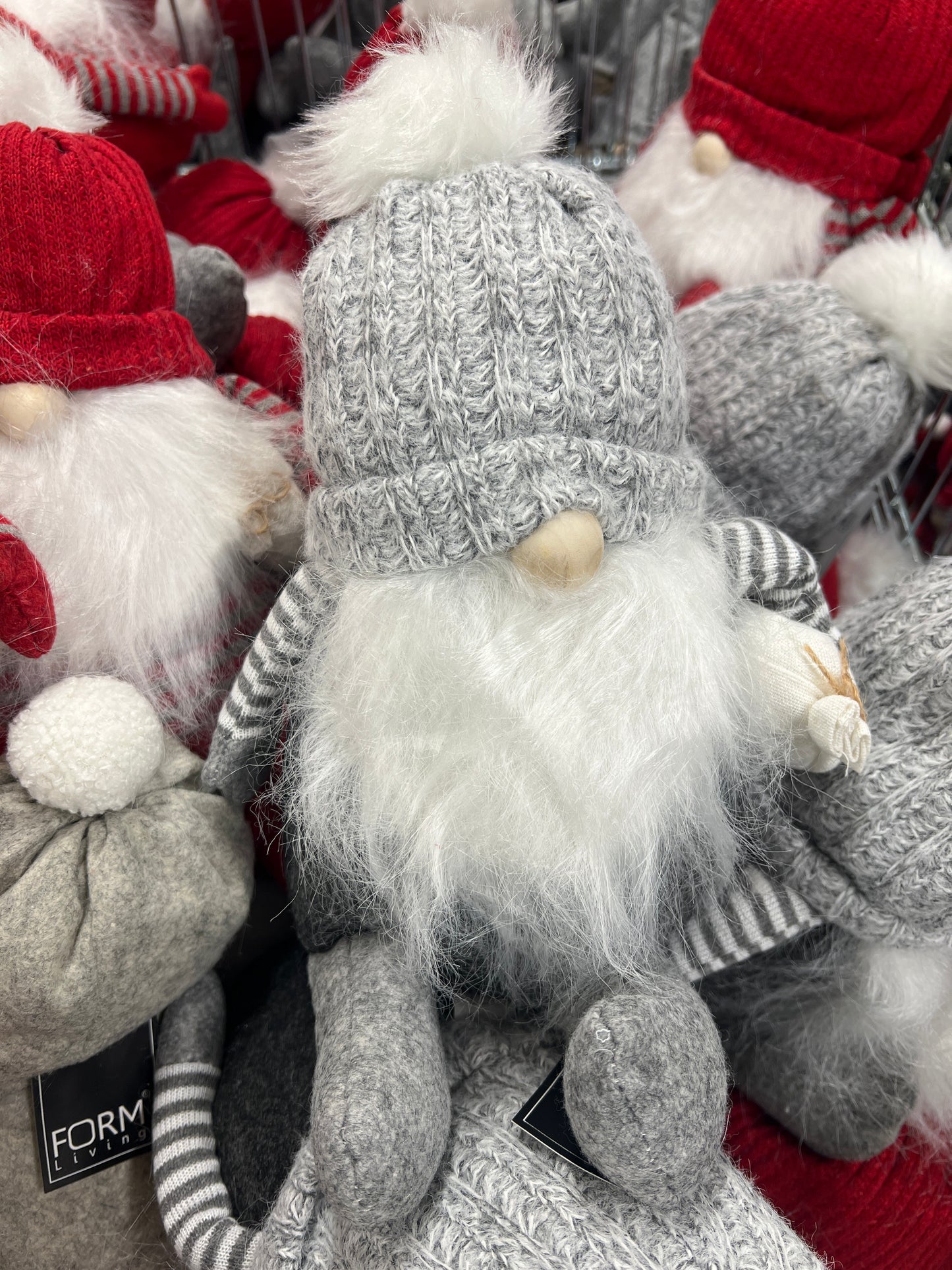 Christmas Tomte NILS (Santa) 30cm (Grey)
