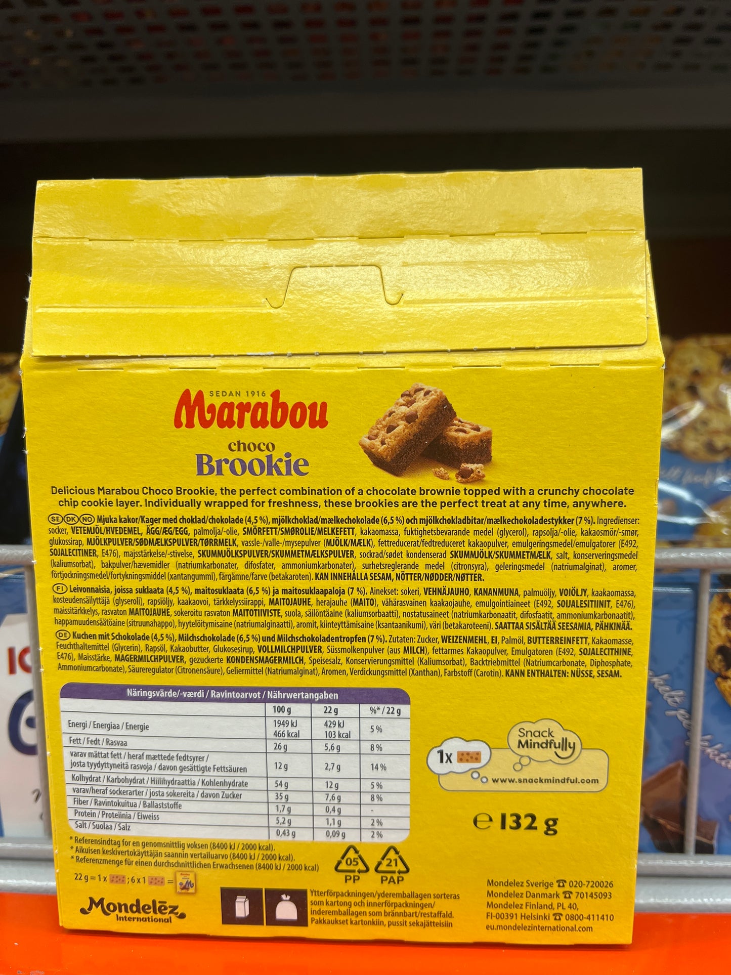 Marabou Choco Brookie 132g