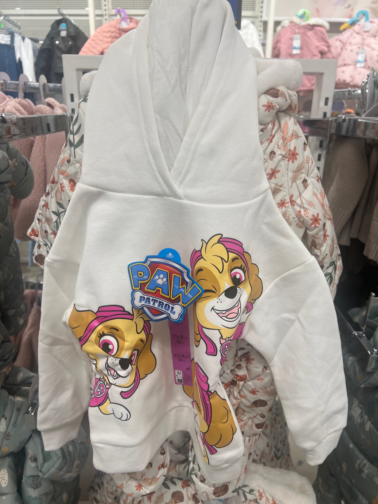 Paw Petrol Hoodie Jacket White