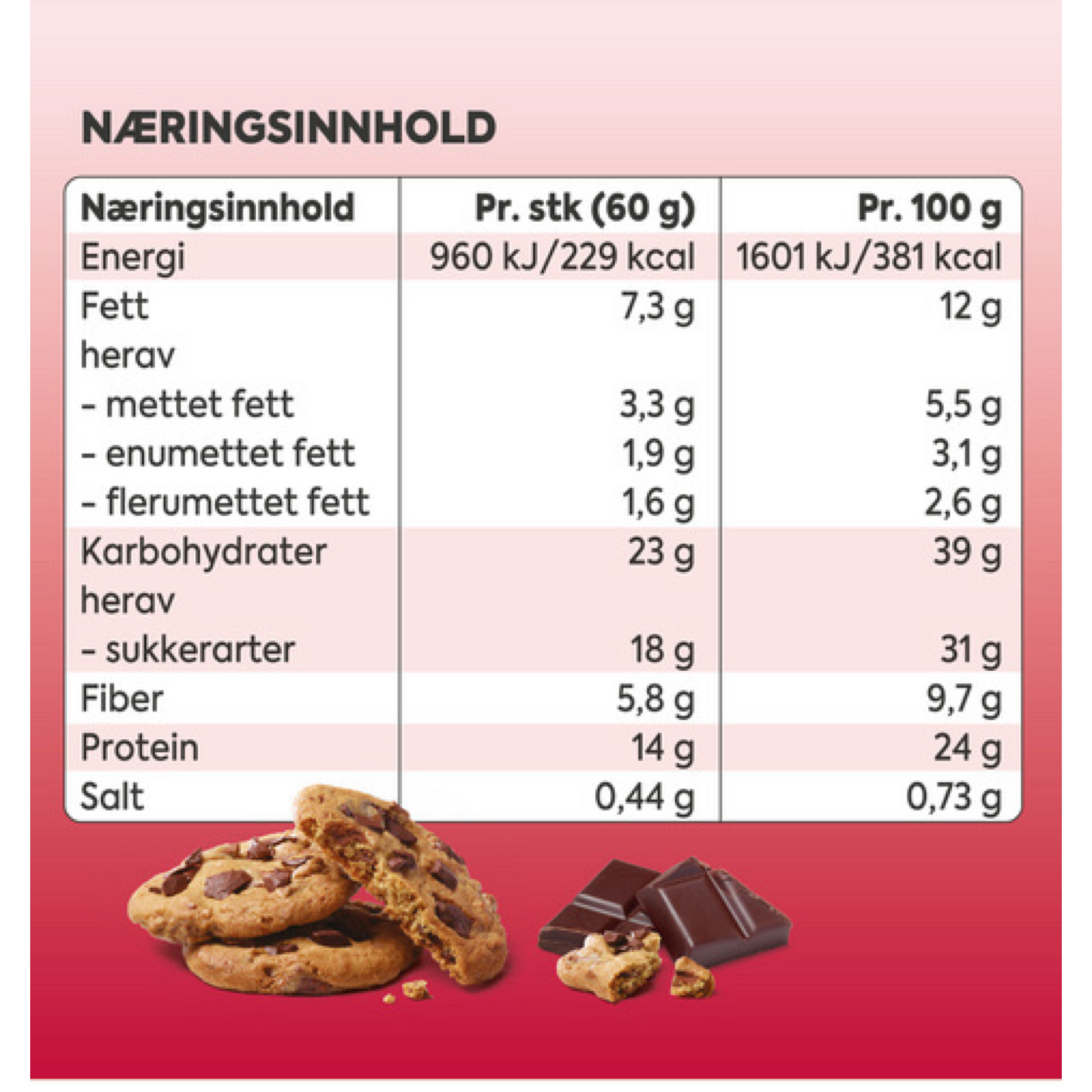 NUTRILETT Meal Replacement Bar Chocolate Chip Cookies 4x59g