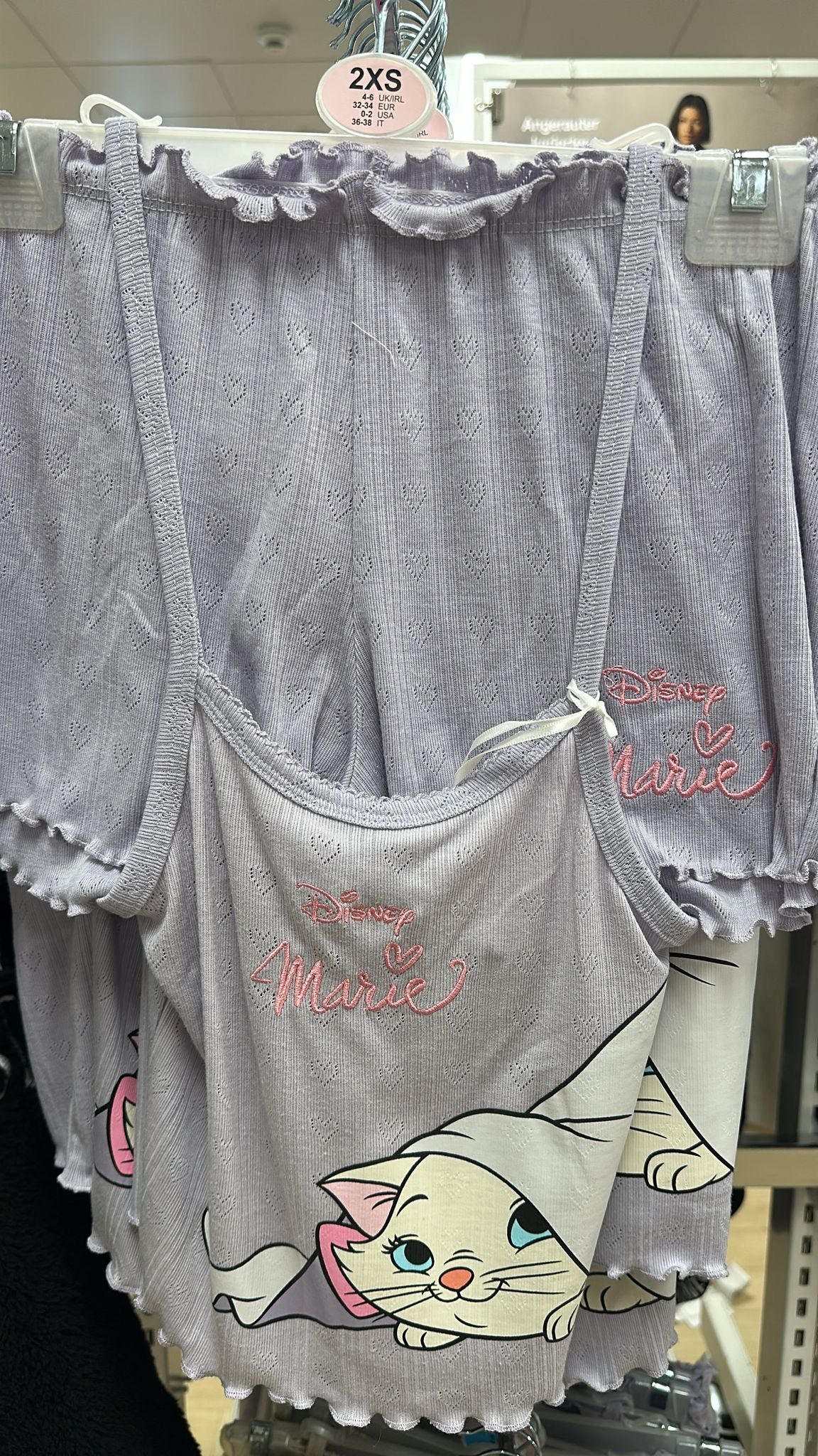 Disney Marie Cat Spag & Shorts Adult Pajamas Set