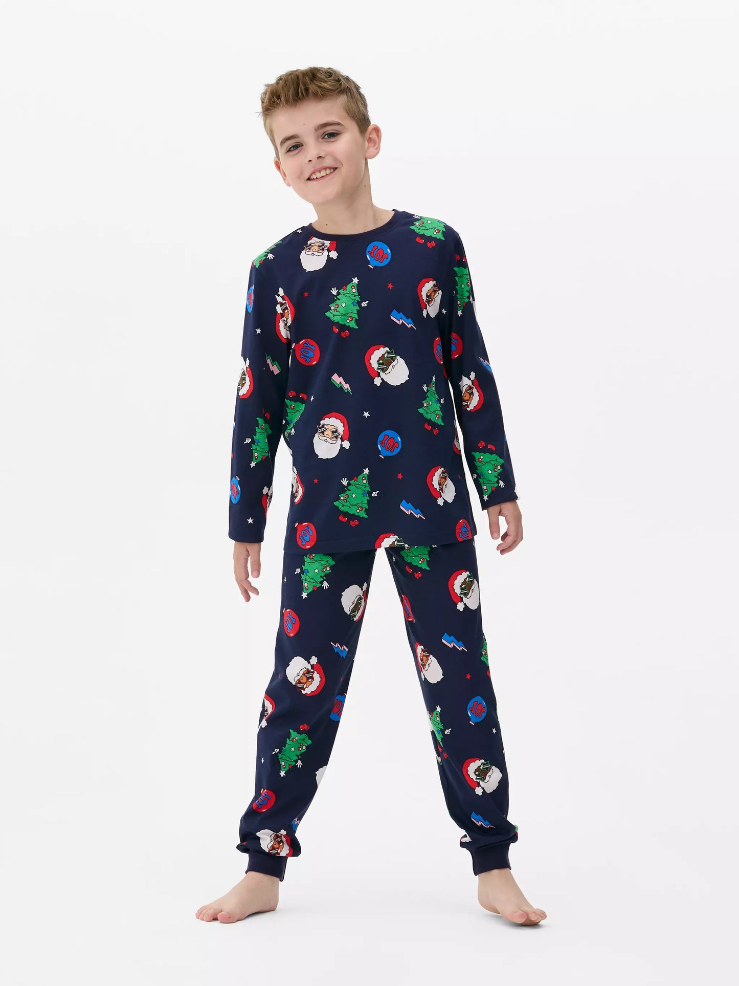 Santa Claus Jersey Pajamas for kids
