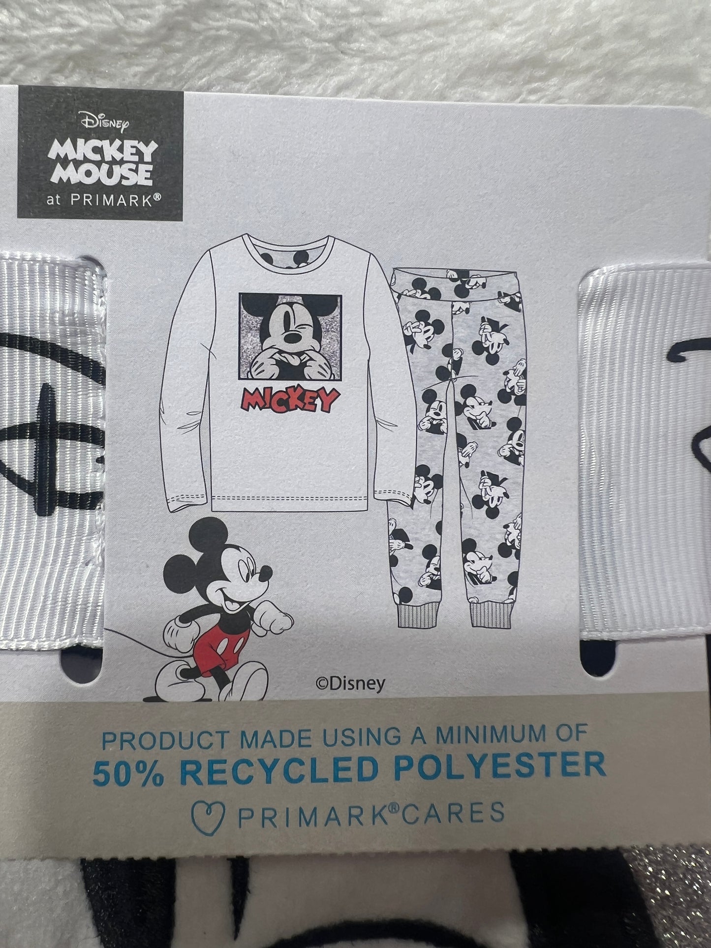 Mickey Mouse Black & White Pajamas