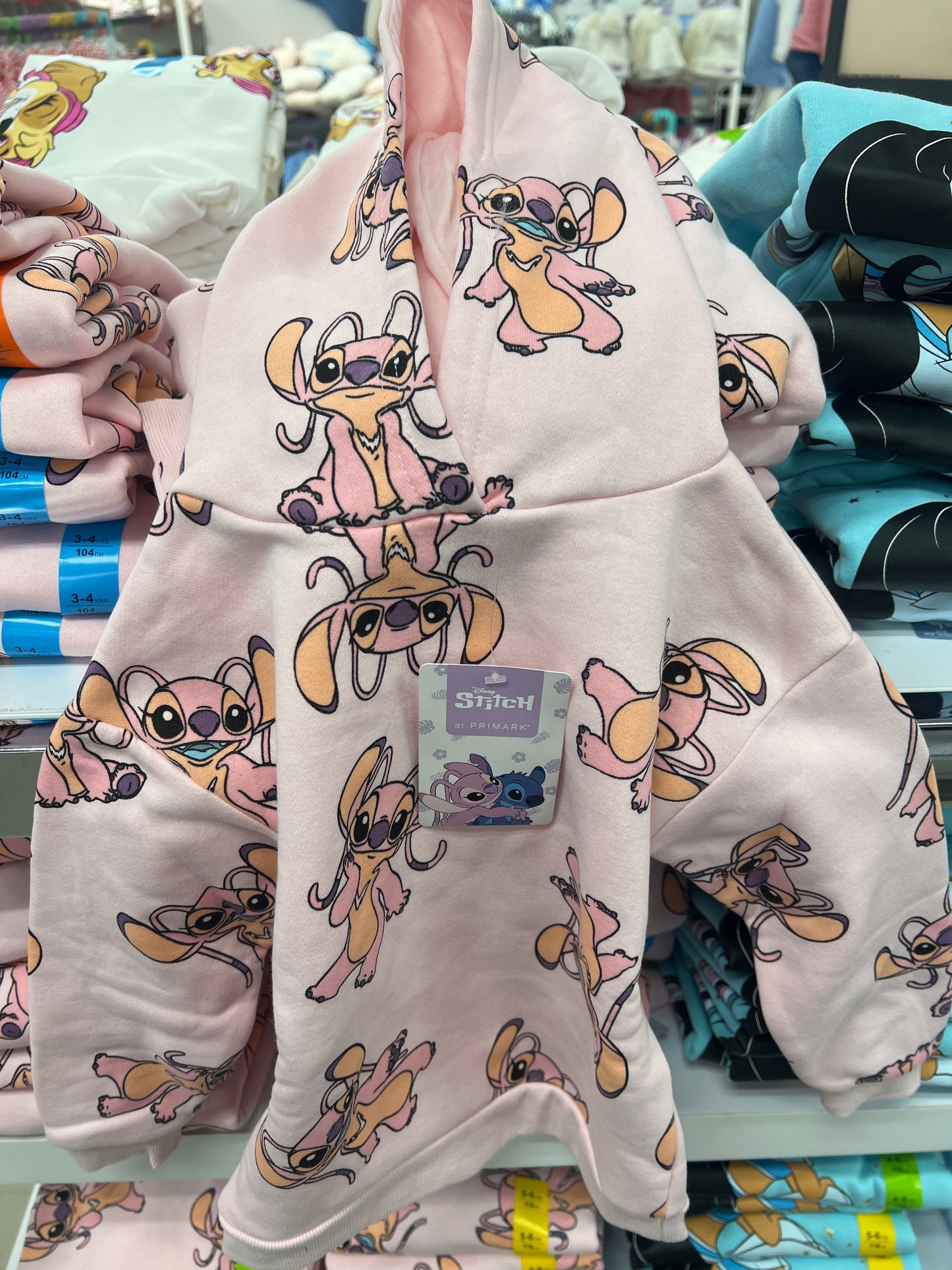 Disney Stitch Angel Sweater Pink