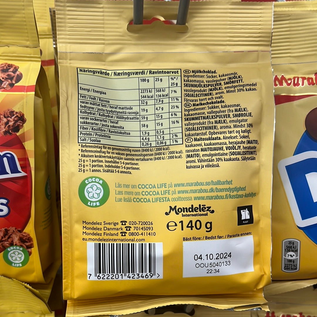 Marabou Dots Milk Choc 140g