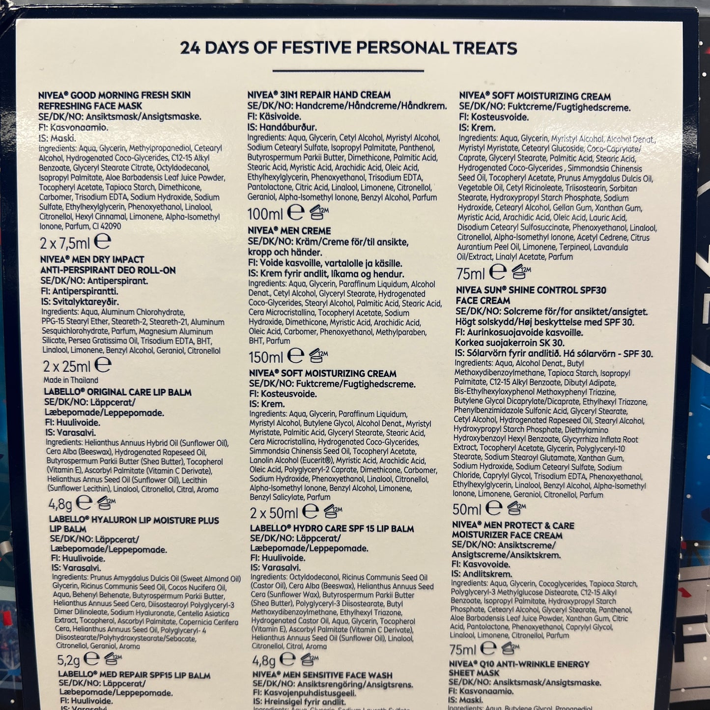 Advent Calendar NIVEA Men Gift Set