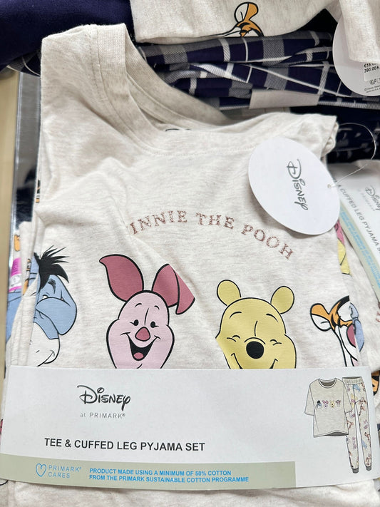 Winnie the Pooh Short Sleeve Adult Pajamas Set