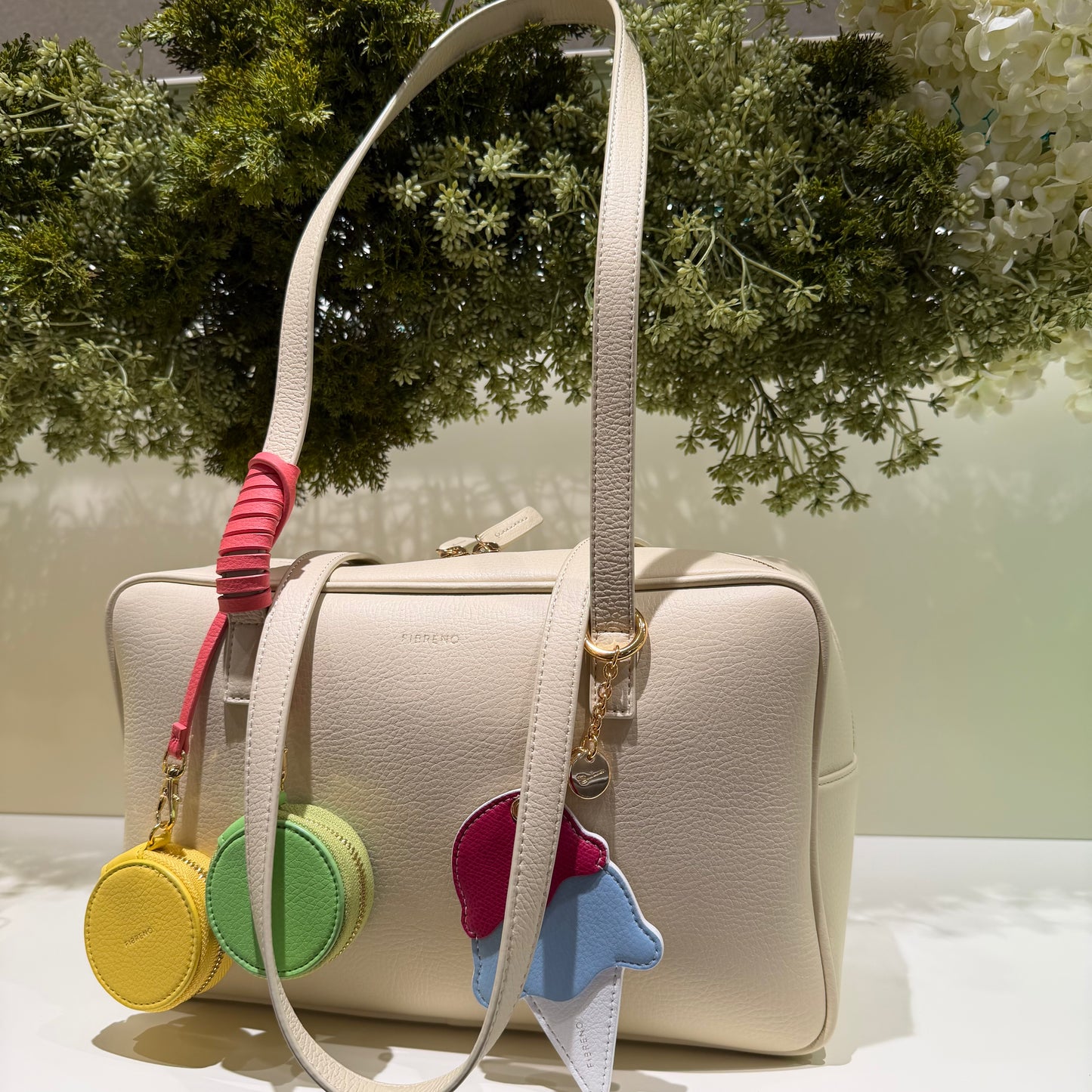 FIBRENO White Shoulder Bag