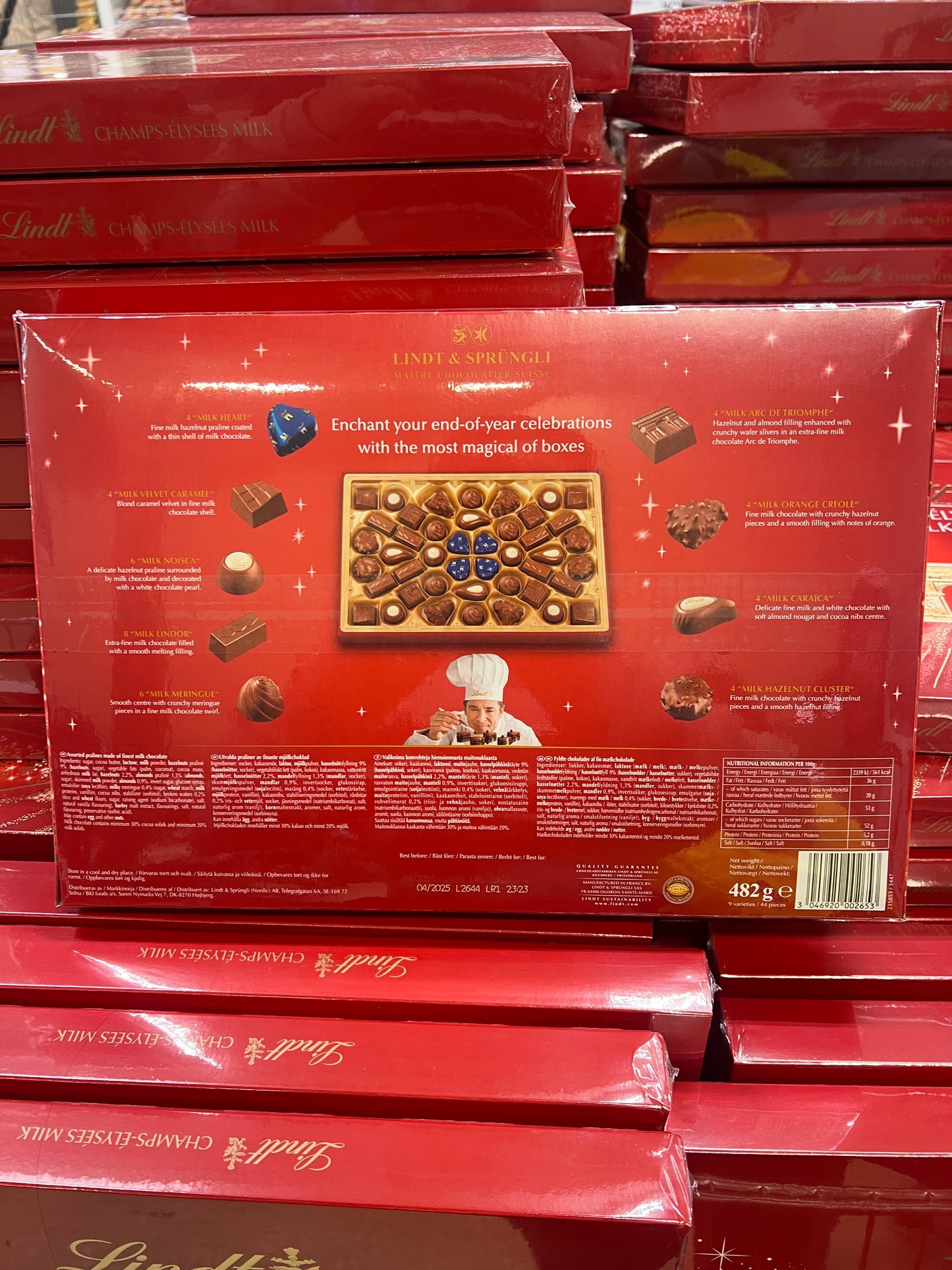 LINDT Champs Elysees Milk 482g