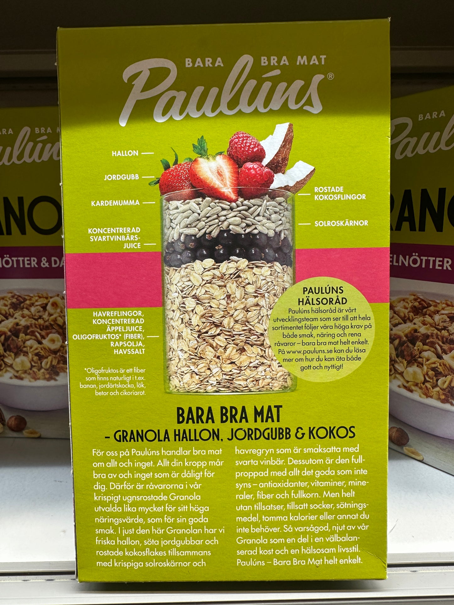 Paulúns Granola Raspberry, Strawberry & Coconut 450g (10 Portion) NO SUGAR ADDED (Copy)