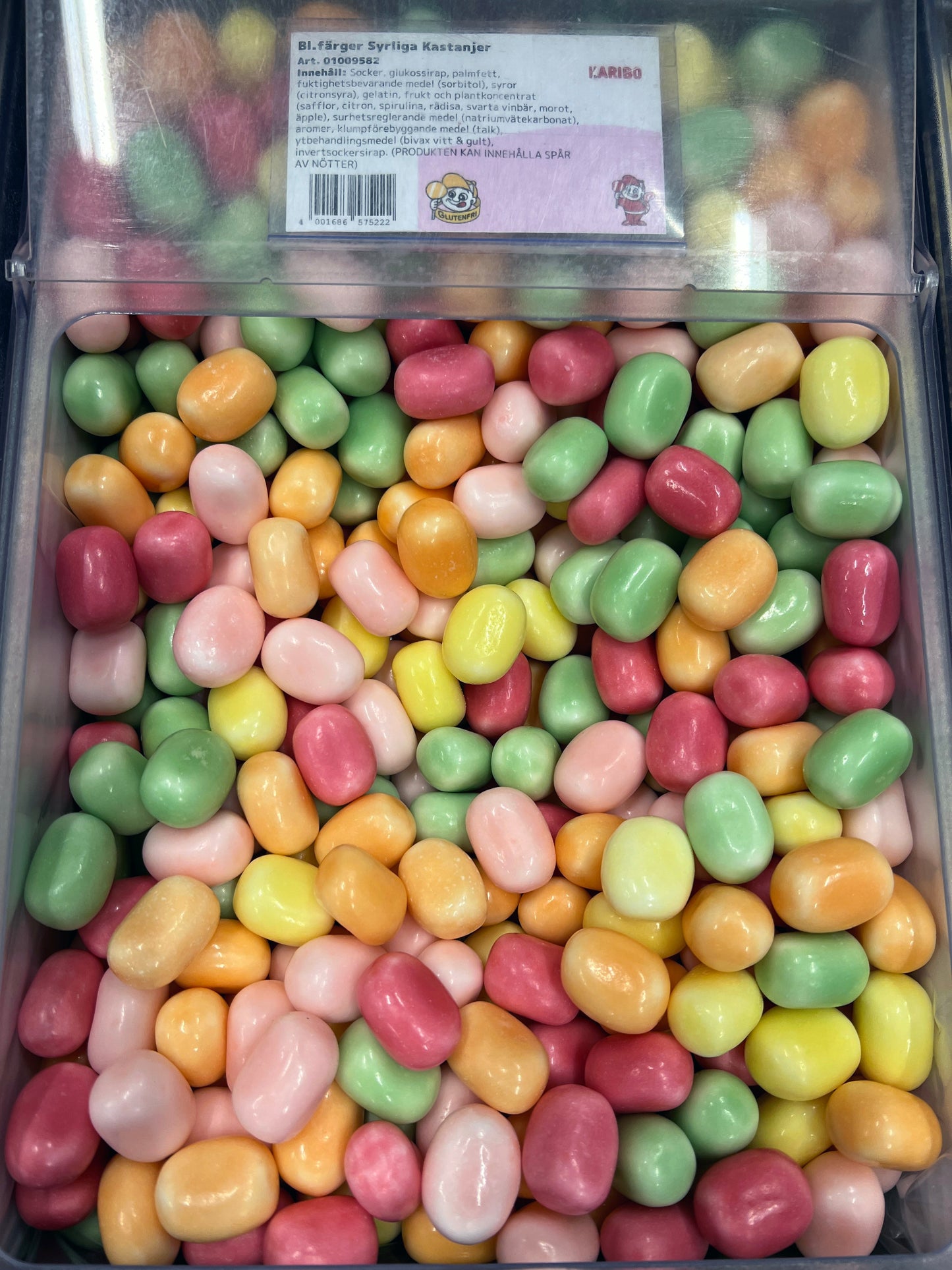 Swedish Godis Coloured Sour Chestnut 200g