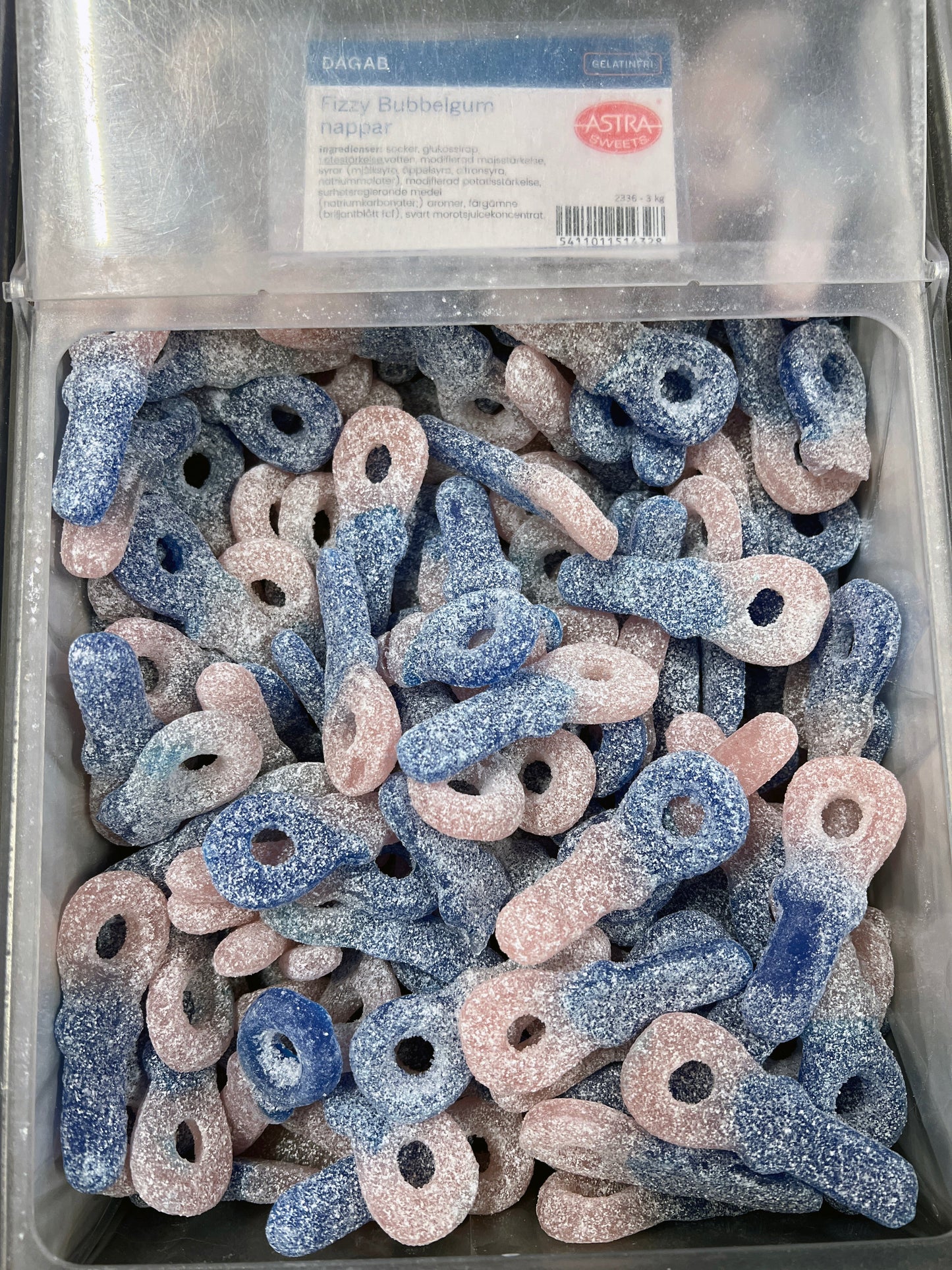 Swedish Godis Fizzy Bubblegum Pacifier 200g (Vegan)