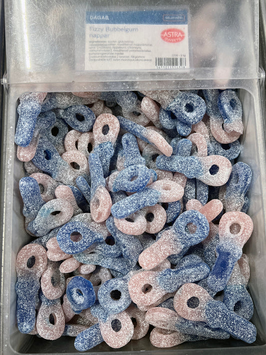 Swedish Godis Fizzy Bubblegum Pacifier 200g (Vegan)