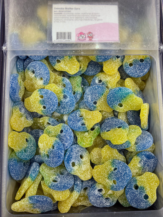 Swedish Godis Skull Sour Sweden 200g (Vegan)