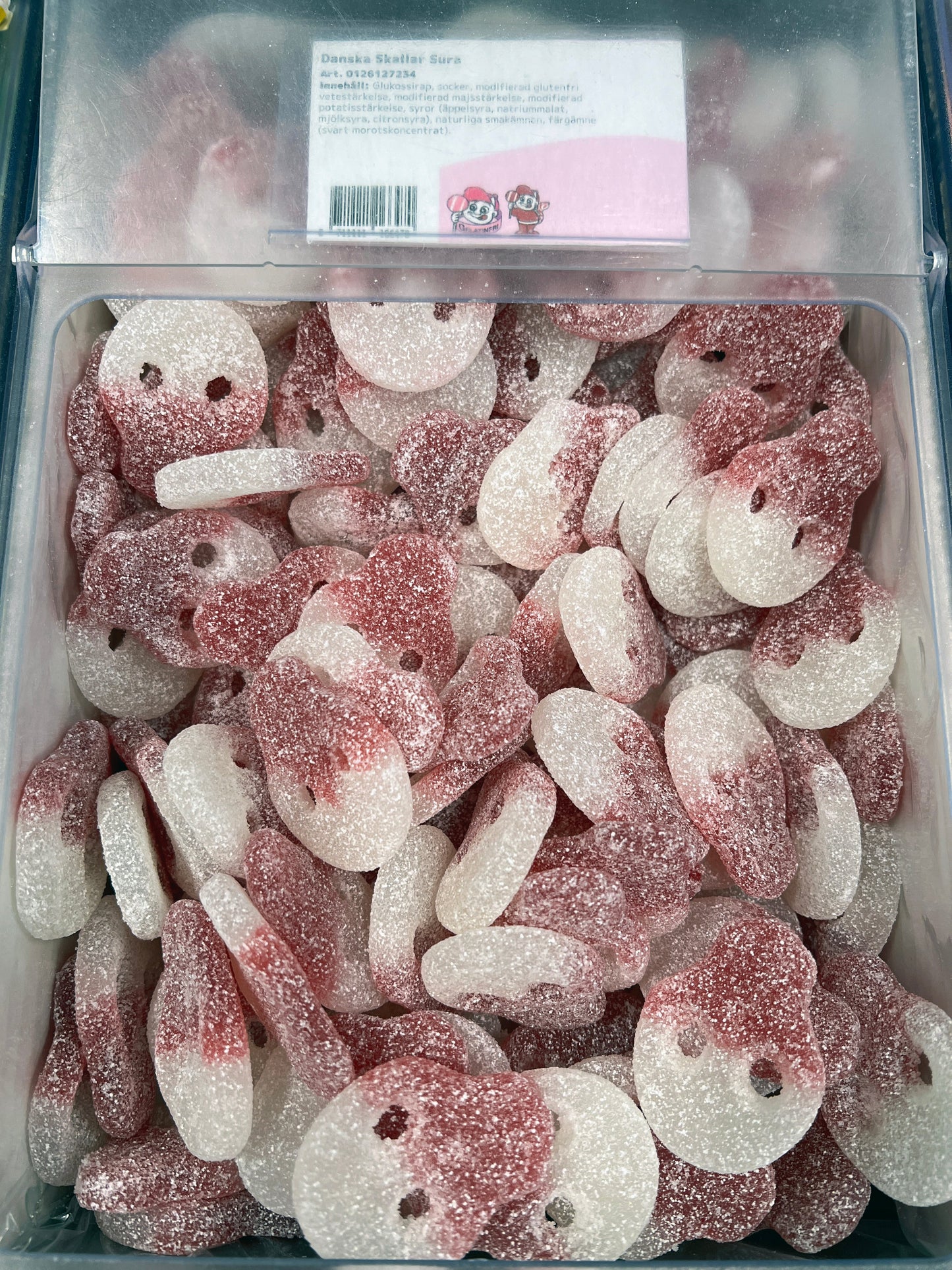 Swedish Godis Skull Sour Danish 200g (Vegan)