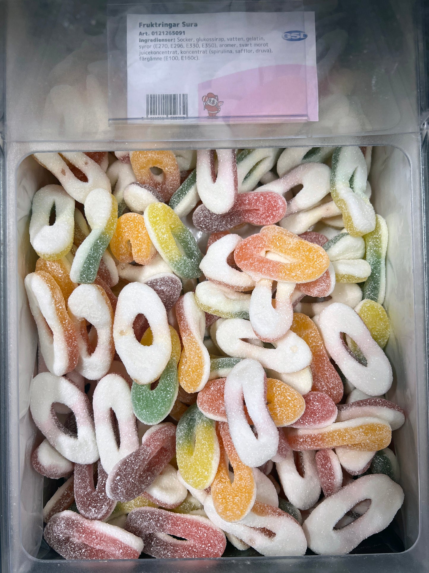 Swedish Godis Sour Fruit Ring 200g