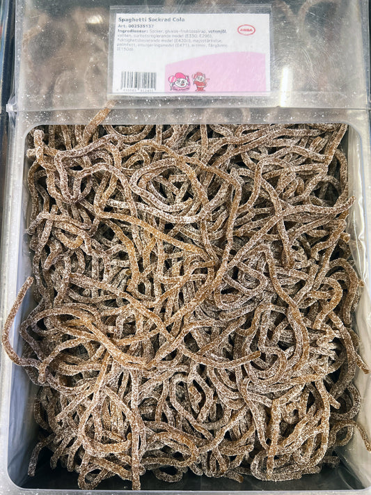 Swedish Godis Cola Spaghetti 200g (Vegan)