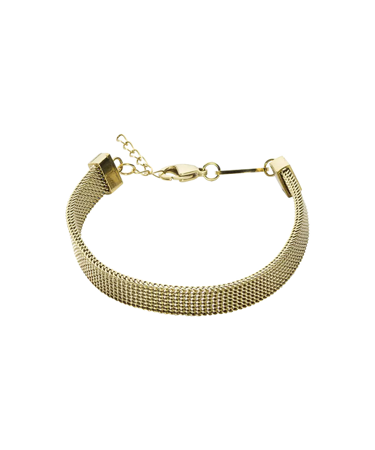 High Quality Stainless (316L) Mesh Gold Bracelet 15.5-19cm
