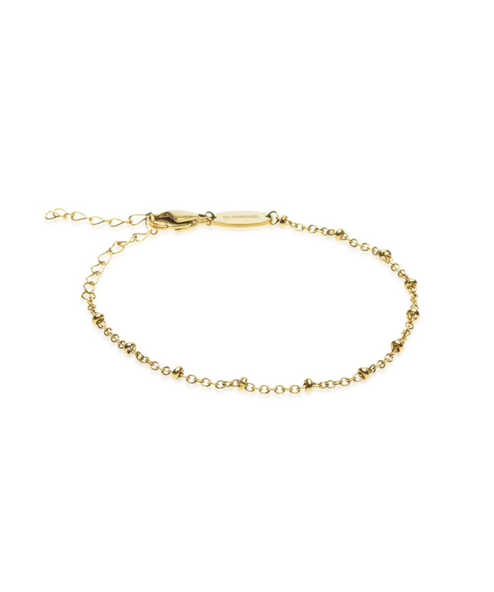 High Quality Stainless (316L) Ball Gold Bracelet 15.5-19cm