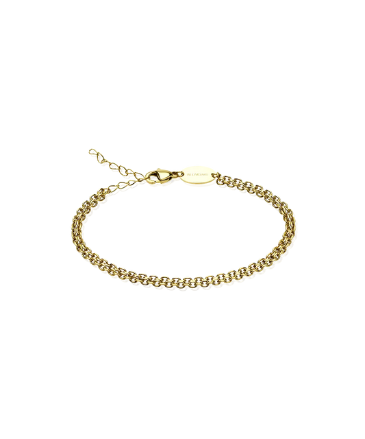 High Quality Stainless (316L) Lily Gold Bracelet 15.5-19cm