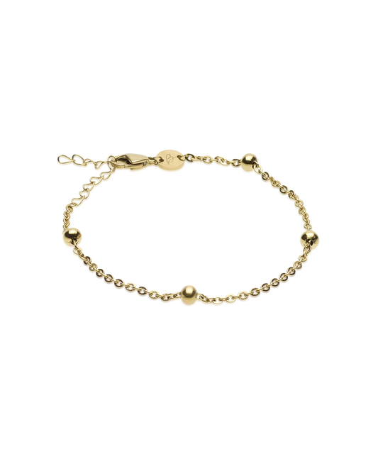High Quality Stainless (316L) Grand Ball Gold Bracelet 15.5-19cm