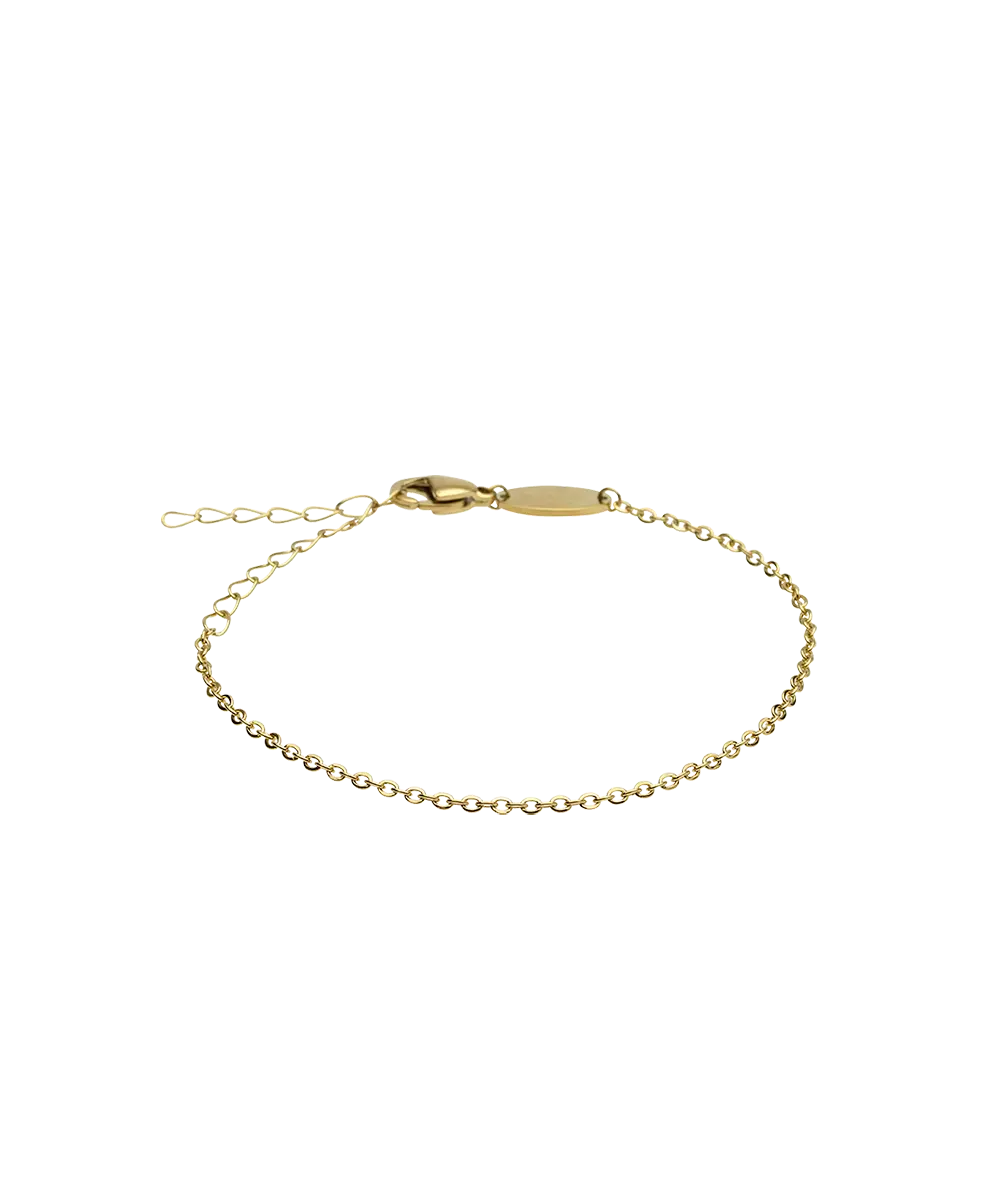 High Quality Stainless (316L) Original Gold Bracelet 14-19cm