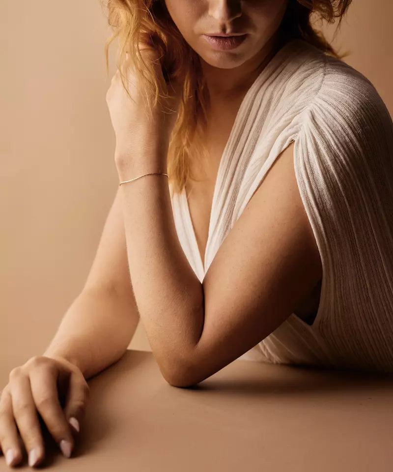 High Quality Stainless (316L) Flat Chain Gold Bracelet 15.5-19cm