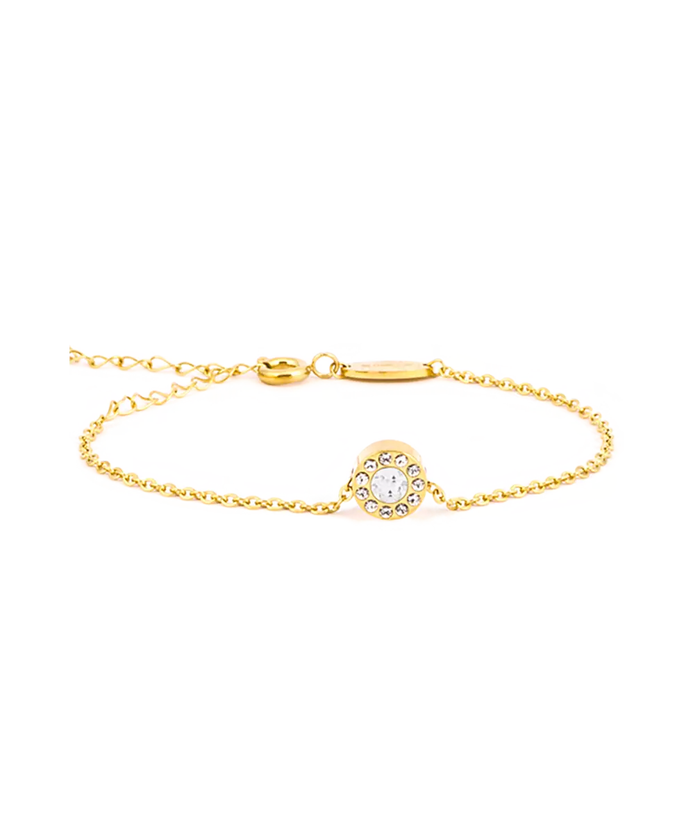 High Quality Stainless (316L) Brilliance Halo Gold Bracelet 14-19cm