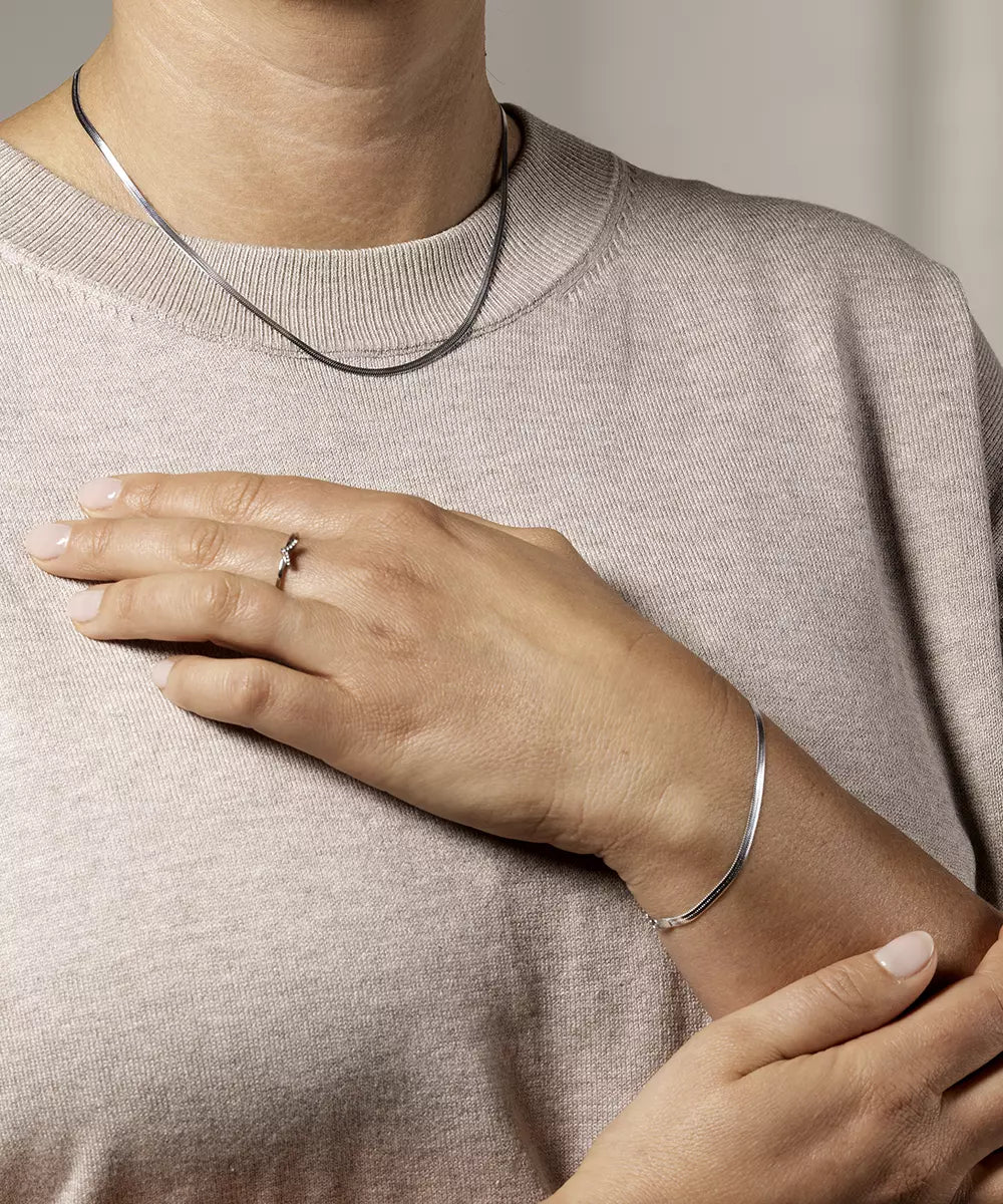 High Quality Stainless (316L) Plain Bracelet 15.5-19cm