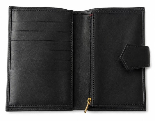 Longchamp Le Foulonné Compact Wallet with Strap