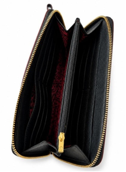 Longchamp Le Pliage Cuir Zip Around Wristlet Wallet