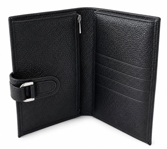Longchamp Le Foulonné Long Strap Wallet (Pebbled Grainy Leather)