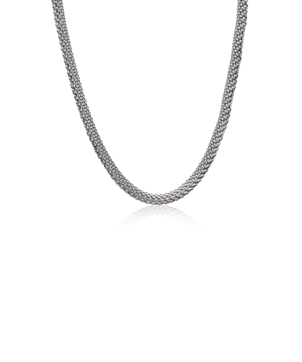 High Quality Stainless (316L) Round Mesh Necklace 40-46cm