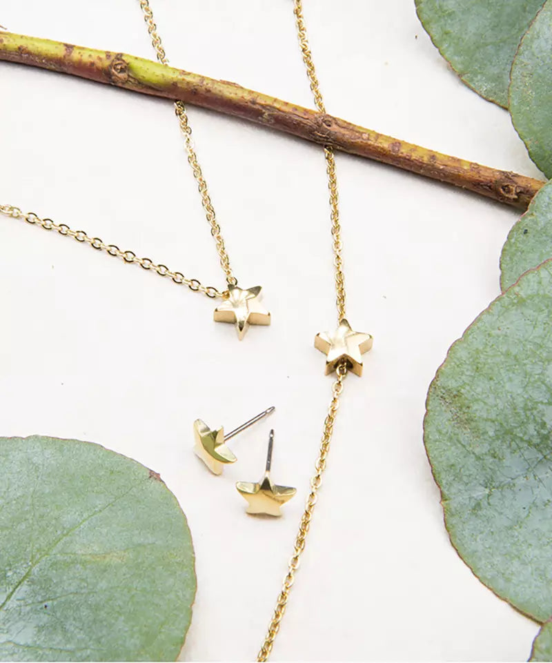 High Quality Stainless (316L) Star Gold Bracelet 14-19cm