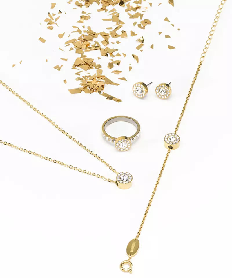 High Quality Stainless (316L) Brilliance Halo Gold Bracelet 14-19cm