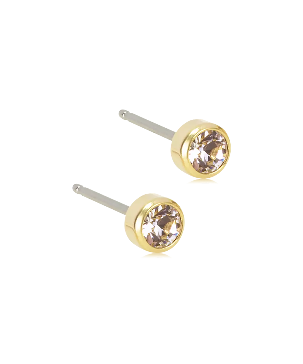 Gold Titanium Bezel Crystal