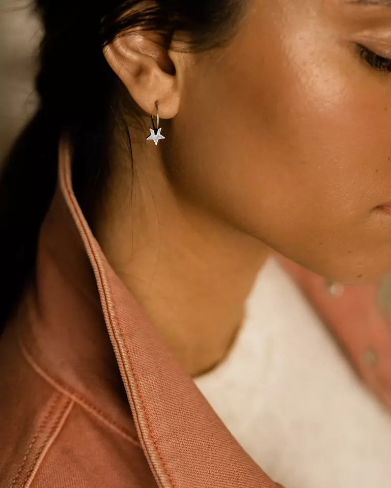 Natural Titanium Pendant Star 8mm (New)