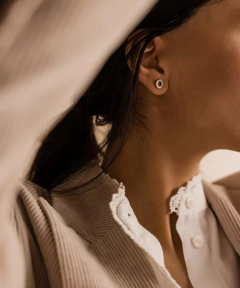 Natural Titanium Brilliance Puck Hollow Split 8mm (New)