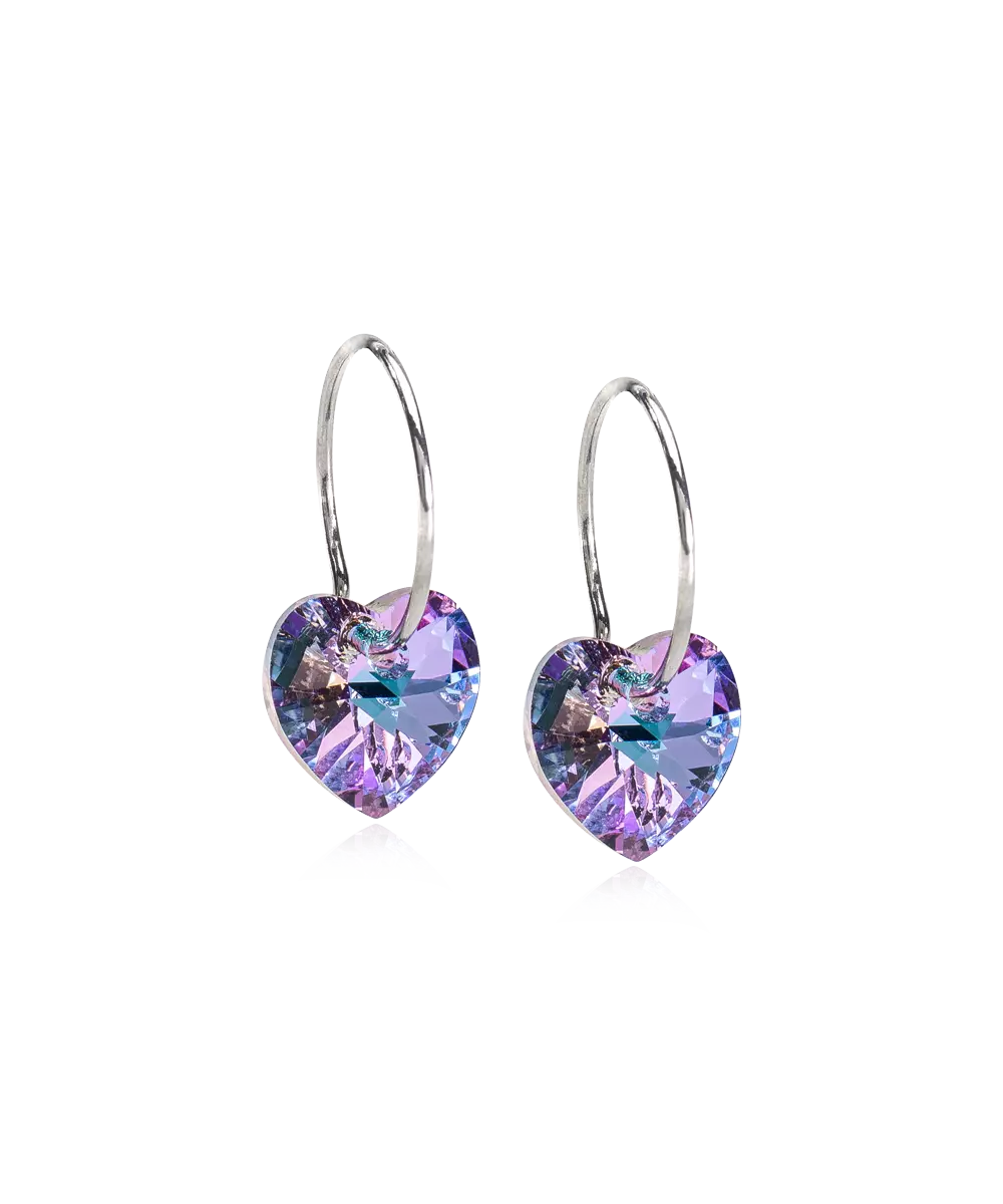 Natural Titanium Heart Lilac 14mm